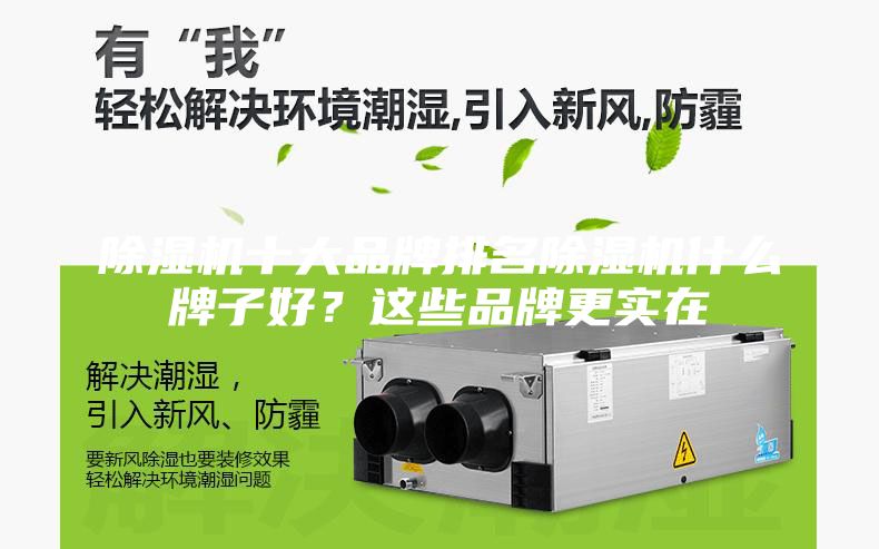 除濕機十大品牌排名除濕機什么牌子好？這些品牌更實在