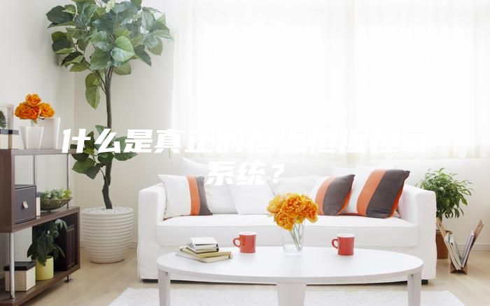 什么是真正的恒溫恒濕恒氧系統？